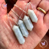 Moonstone Double Terminated Point Necklace